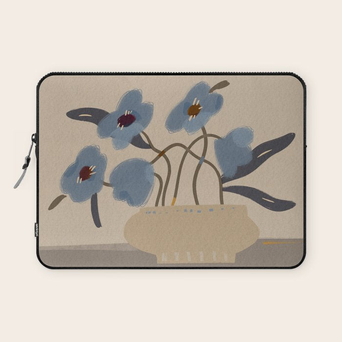 decorative flowers in a vase Laptop Sleeve Gallery Image 1
