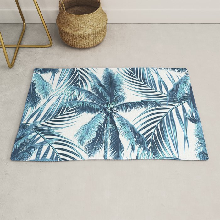 South Pacific palms II - oceanic Rug Gallery Image 1
