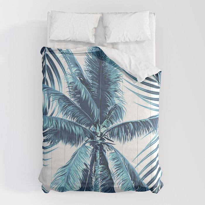 South Pacific palms II - oceanic Comforter Gallery Image 6