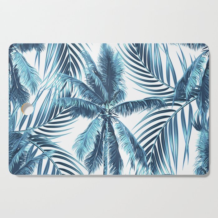South Pacific palms II - oceanic Cutting Board Gallery Image 1
