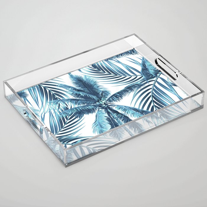 South Pacific palms II - oceanic Acrylic Tray Gallery Image 1