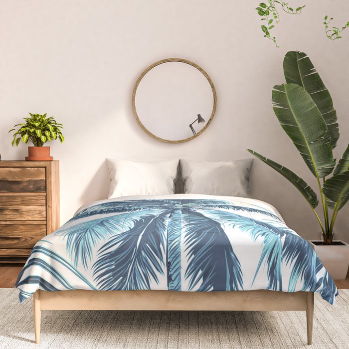 South Pacific palms II - oceanic Comforter Gallery Image 3
