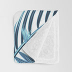 South Pacific palms II - oceanic Throw Blanket Gallery Image 3