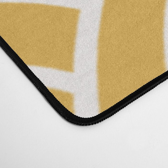Sunshine Yellow Wave Pattern Desk Mat Gallery Image 4