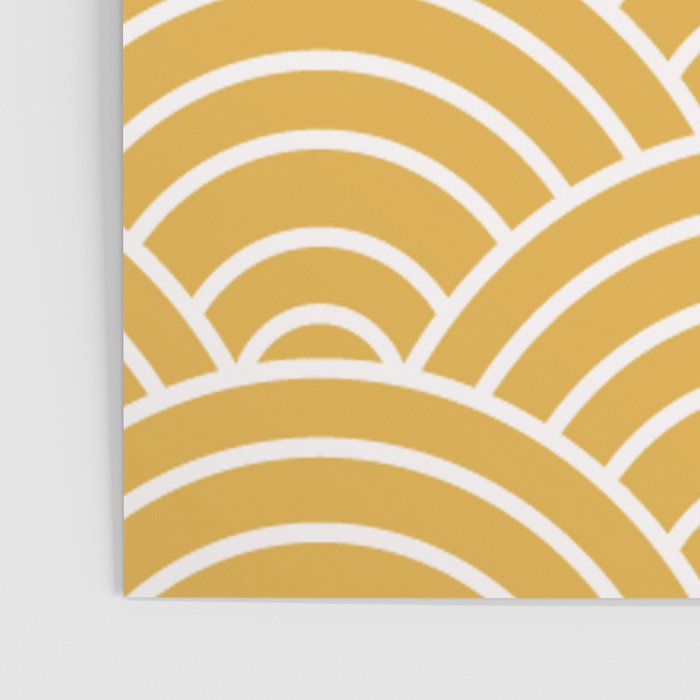 Sunshine Yellow Wave Pattern Poster Gallery Image 3