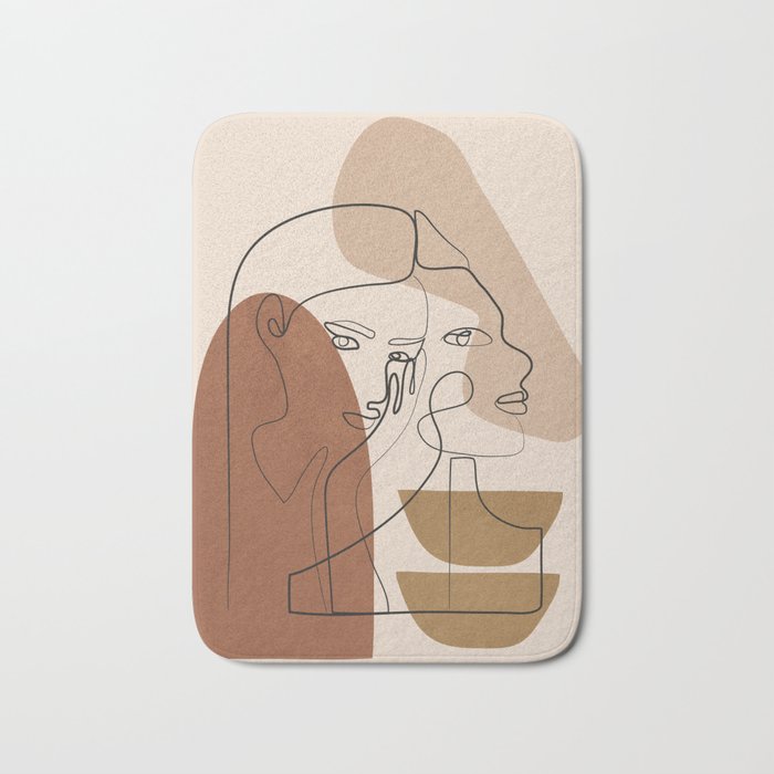 Abstract Faces 5  Bath Mat Gallery Image 1