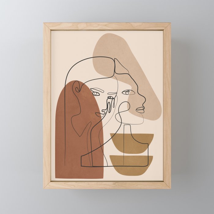 Abstract Faces 5  Mini Art Print Gallery Image 1