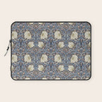 William Morris Vintage Pimpernel Dark Blue & Cream Laptop Sleeve Gallery Image 1