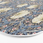 William Morris Vintage Pimpernel Dark Blue & Cream Bath Mat Gallery Image 3