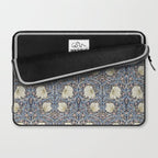 William Morris Vintage Pimpernel Dark Blue & Cream Laptop Sleeve Gallery Image 2