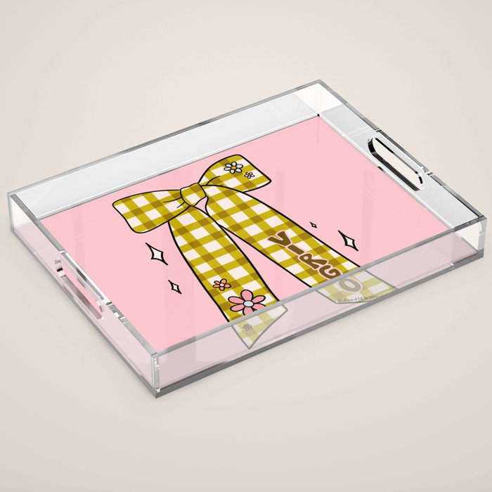 Virgo Bow Acrylic Tray Gallery Image 1