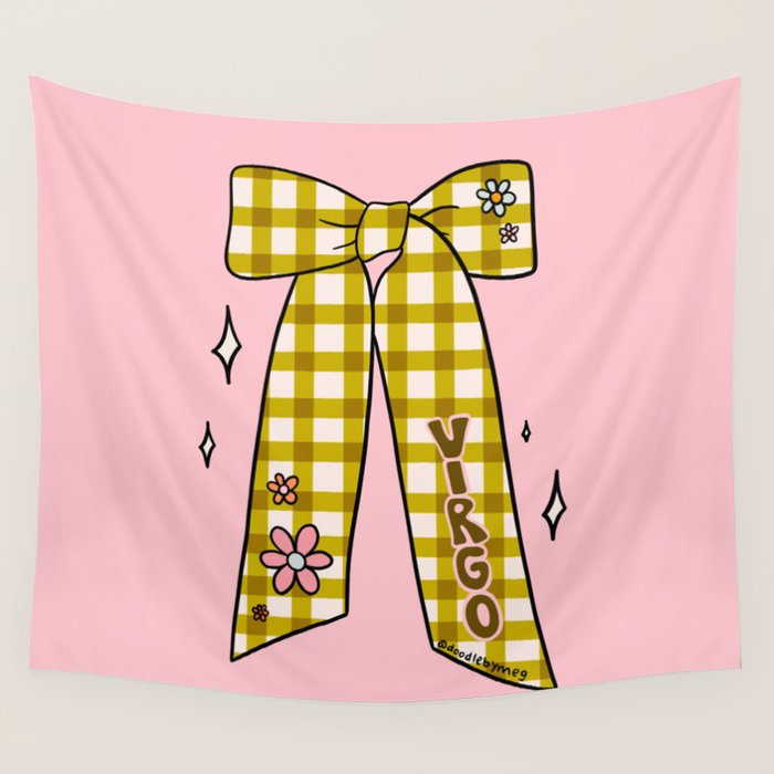 Virgo Bow Wall Tapestry Gallery Image 1