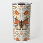 William Morris Inspired Monarch Butterfly Pattern Travel Mug Gallery Image 1