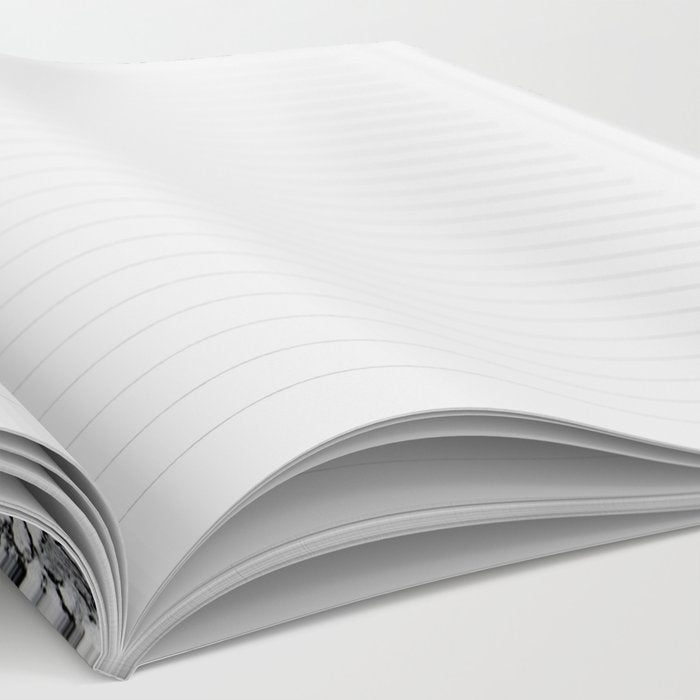 White Faux Marble Texture Notebook Gallery Image 2