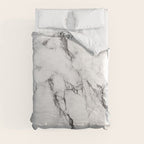 White Faux Marble Texture Comforter Gallery Image 8