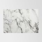 White Faux Marble Texture Rug Gallery Image 2