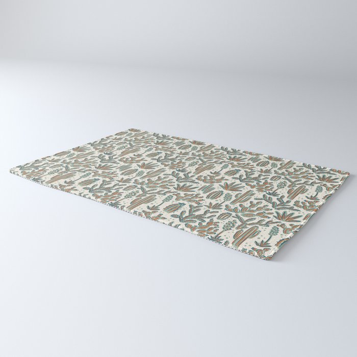 Cactus Desert - sage and copper Rug Gallery Image 3