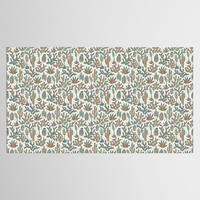 Cactus Desert - sage and copper Tablecloth Gallery Image 2