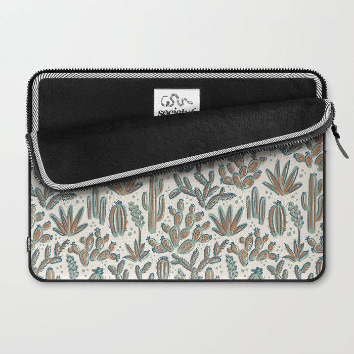 Cactus Desert - sage and copper Laptop Sleeve Gallery Image 2
