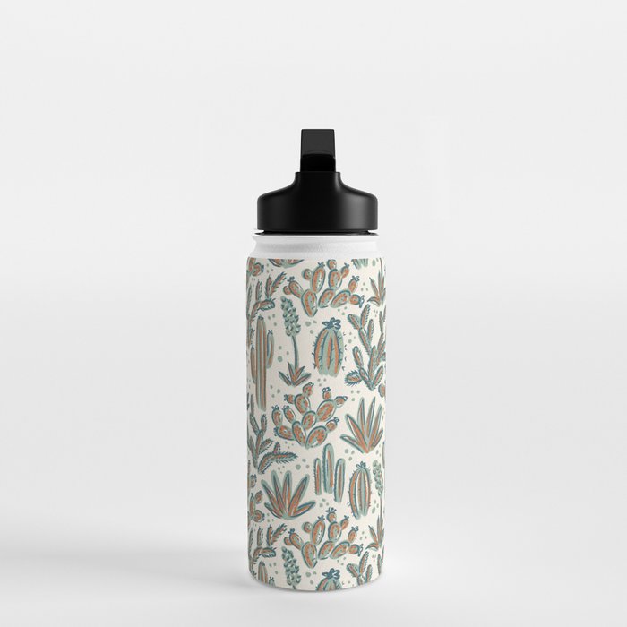 Cactus Desert - sage and copper Water Bottle Gallery Image 3