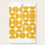Mid Century Modern Geometric 04 Yellow Cutting Board Gallery Image 1