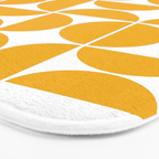 Mid Century Modern Geometric 04 Yellow Bath Mat Gallery Image 3