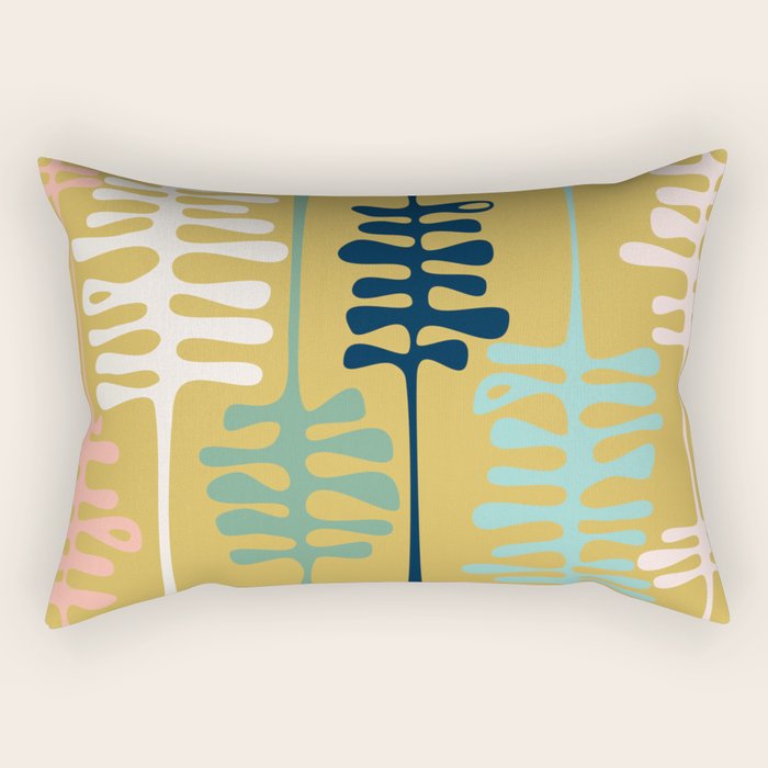 Abstract jungle - mustard Rectangular Pillow Gallery Image 2