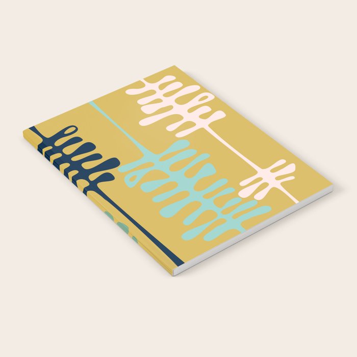 Abstract jungle - mustard Notebook Gallery Image 1