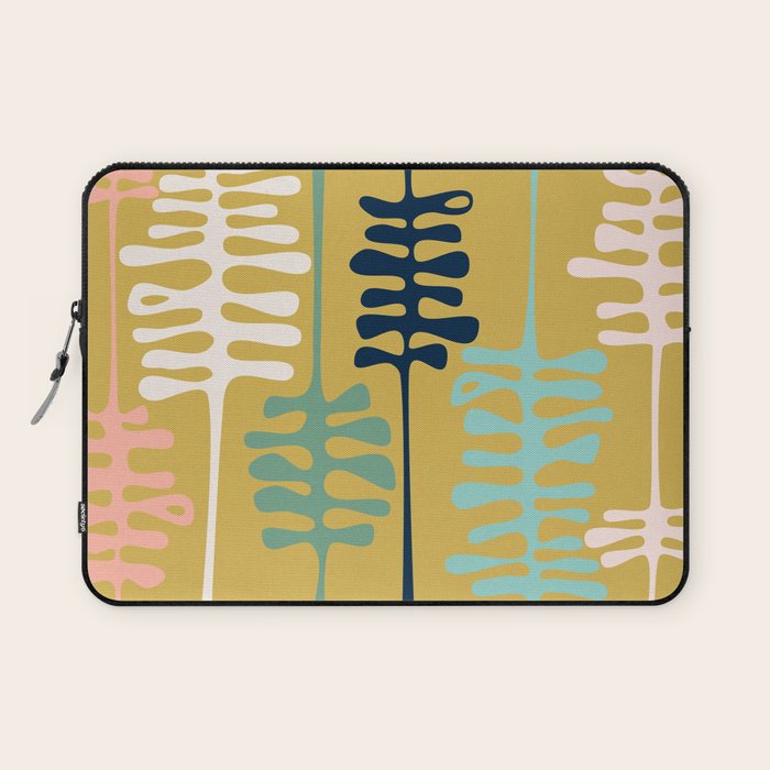 Abstract jungle - mustard Laptop Sleeve Gallery Image 1