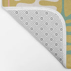 Abstract jungle - mustard Bath Mat Gallery Image 2
