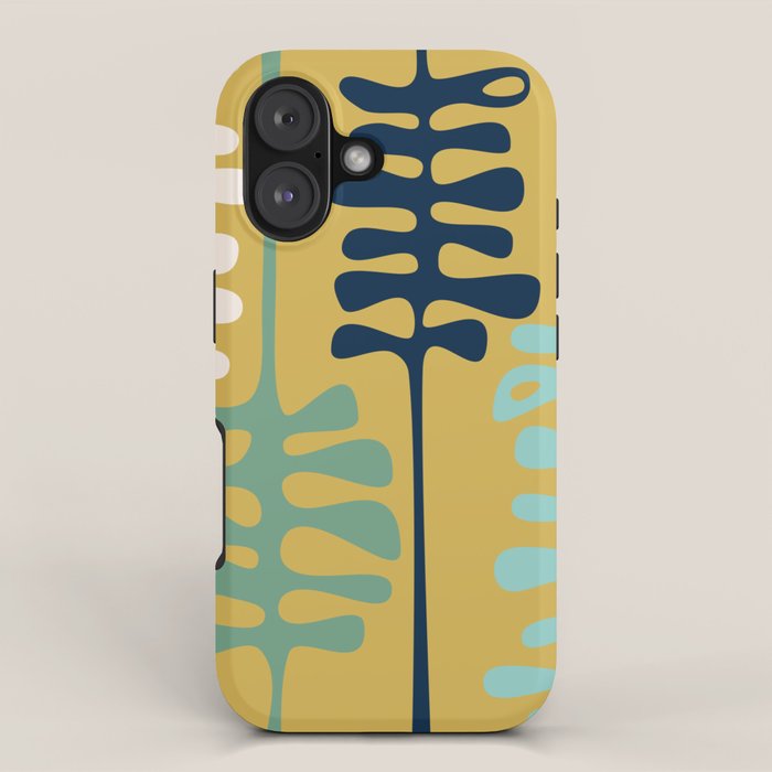 Abstract jungle - mustard iPhone Case Gallery Image 1