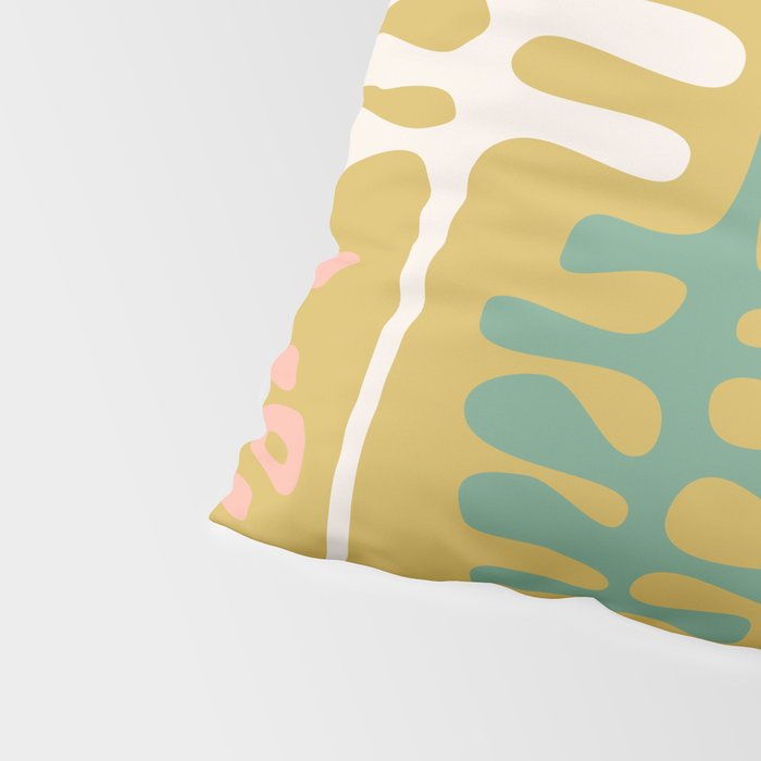 Abstract jungle - mustard Pillow Sham Gallery Image 4