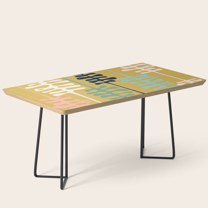 Abstract jungle - mustard Coffee Table Gallery Image 1