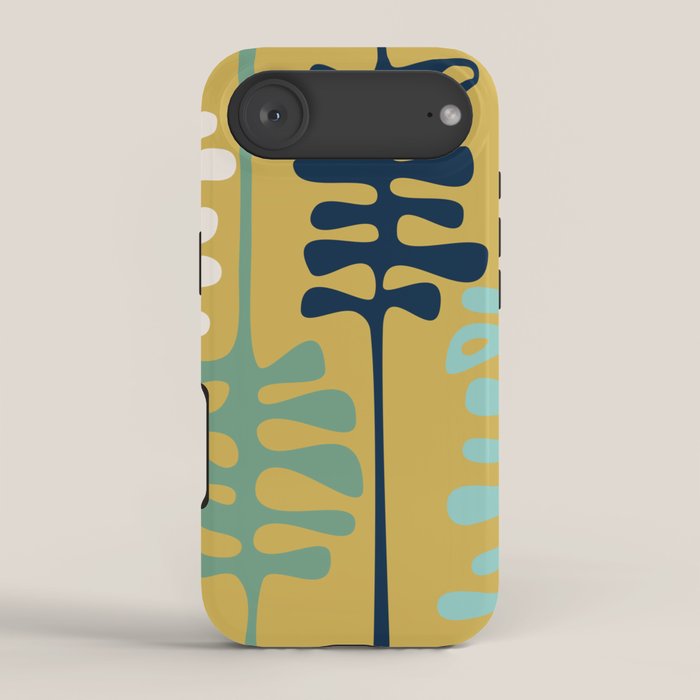 Abstract jungle - mustard iPhone Case Gallery Image 2