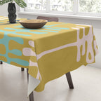 Abstract jungle - mustard Tablecloth Gallery Image 3