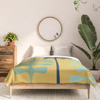 Abstract jungle - mustard Comforter Gallery Image 3