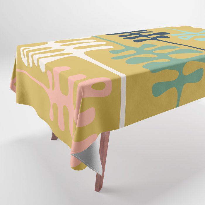 Abstract jungle - mustard Tablecloth Gallery Image 1