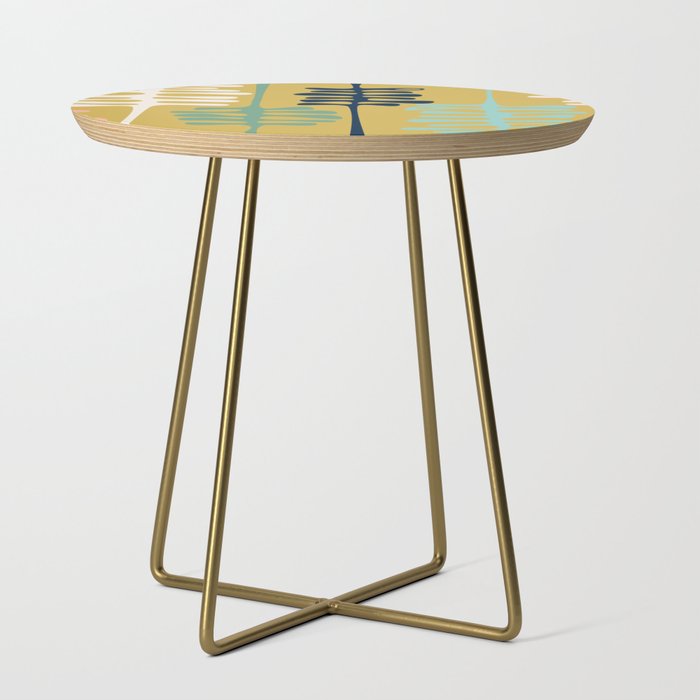 Abstract jungle - mustard Side Table Gallery Image 1