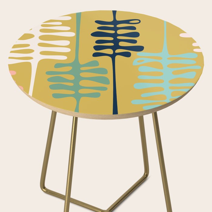 Abstract jungle - mustard Side Table Gallery Image 2