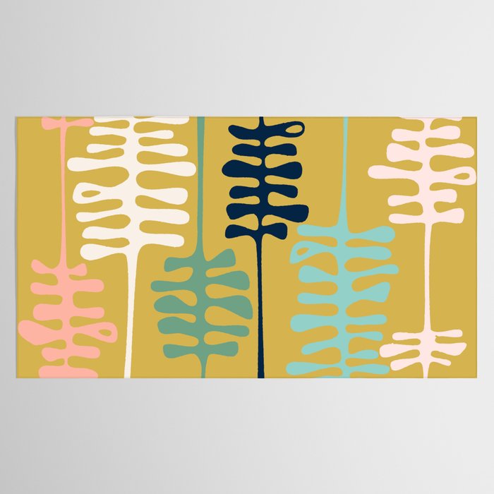 Abstract jungle - mustard Tablecloth Gallery Image 2