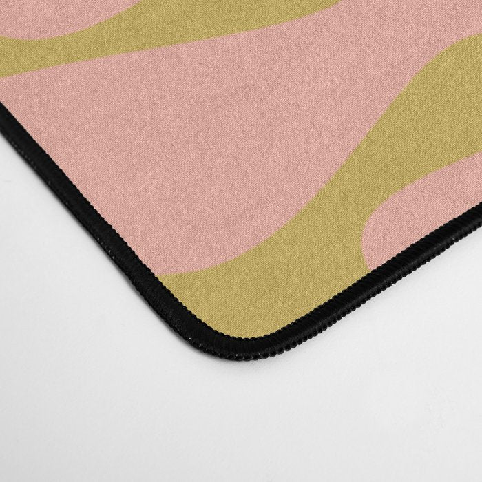 Abstract jungle - mustard Desk Mat Gallery Image 4