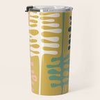 Abstract jungle - mustard Travel Mug Gallery Image 3