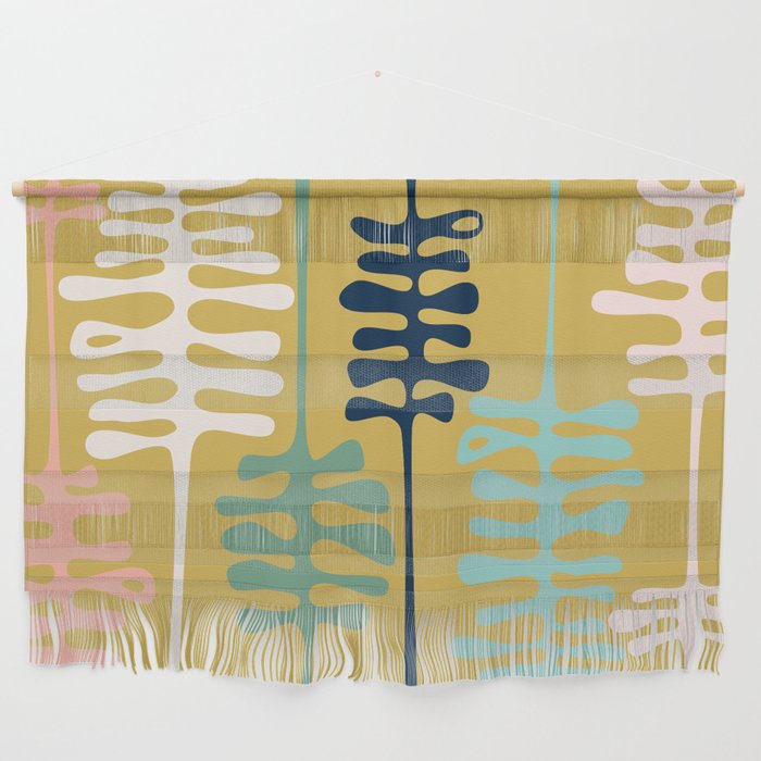 Abstract jungle - mustard Wall Hanging Gallery Image 1