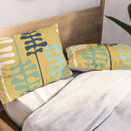 Abstract jungle - mustard Pillow Sham Gallery Image 2