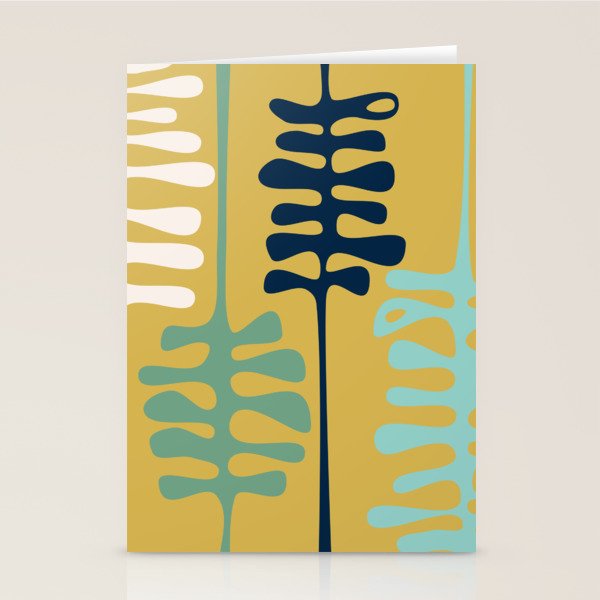 Abstract jungle - mustard Stationery Card Gallery Image 2