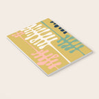 Abstract jungle - mustard Notebook Gallery Image 3
