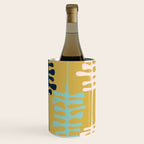Abstract jungle - mustard Wine Chiller Gallery Image 3
