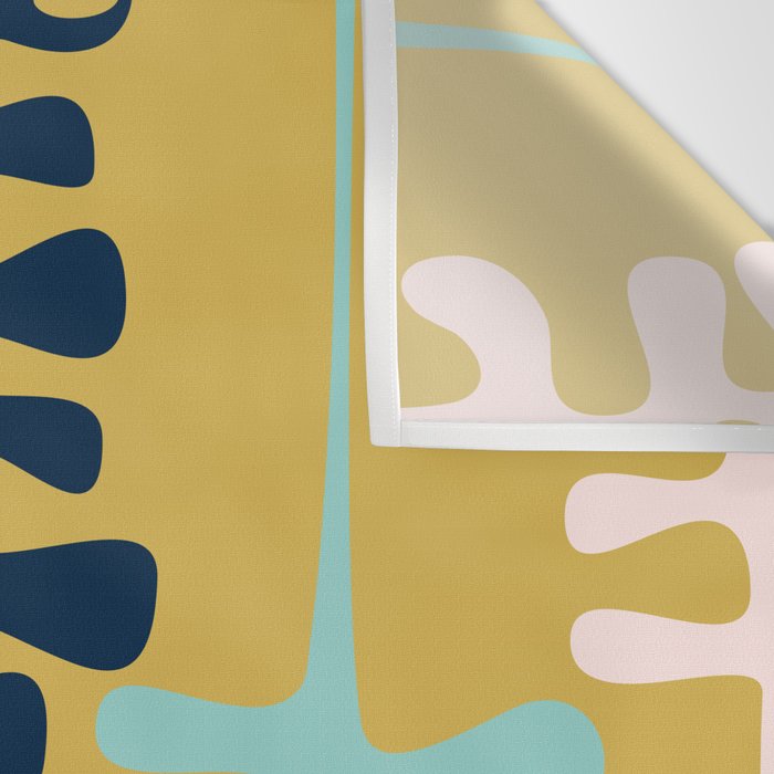 Abstract jungle - mustard Wall Tapestry Gallery Image 3