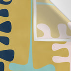 Abstract jungle - mustard Wall Tapestry Gallery Image 3