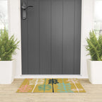 Abstract jungle - mustard Welcome Mat Gallery Image 3